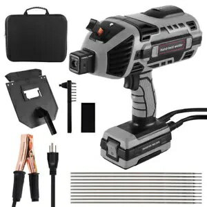 電気溶接機手持ち溶接機キット 110V デジタルアーク溶接機ツールグレー Electric Welder Hand Held Welding Machine Kit 110V Digital Arc Welder Tool Grey