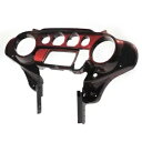 カメレオンレッドバットウィングフロントインナーカウルフェアリング 2014-2022 ハーレーツーリング米国用 Chameleon Red Batwing Front Inner Cowl Fairing For 2014-2022 Harley Touring US