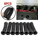 8 個 2500° スパークプラグワイヤーブーツプロテクタースリーブヒートシールドカバー LS1 LS2 用 8 Pcs 2500° Spark Plug Wire Boots Protector Sleeve Heat Shield Cover For LS1 LS2(2)