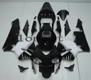 ホワイト ブラック ABS インジェクションフェアリング 2003-2004 CBR 600RR F5 ボディワークセットに適合 White Black ABS...