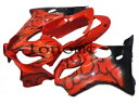 レッドブラック ABS ボディワークセット射出成形フェアリング 2004-2007 CBR600 F4i に適合 Red Black ABS Bodywork ...