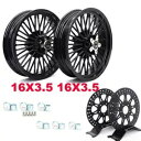 16x3.5 ファット スポーク ホイール リム ローター ハーレー ソフテイル ヘリテージ ファットボーイ デラックス用 16x3.5 Fat Spoke W...