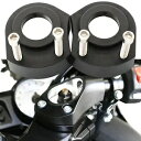 ブラックハンドルバーライザーマウントクランプキット Kawasaki ZX-14R ZZR1400 2006 2007-2022用 Black Handlebar Riser Mount Clamp Kit For Kawasaki ZX-14R ZZR1400 2006 2007-2022(2)