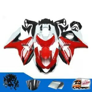 DS インジェクションフェアリングボディワークレッドホワイト 2009-2016 GSXR1000 a051 に適合 DS Injection Fairing Bodywork Red White Fit for 2009-2016 GSXR1000 a051
