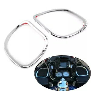եȥԡȥ ϡ졼ɥ饤ɥ FLTRX FLTR 15-18 Chrome Front Speaker Trim For Harley Road Glide Custom FLTRX FLTR 15-18