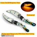 1x ペアユニバーサルオートバイ LED アンバーターンシグナルインジケーターライト 8mm 穴 1x Pair Universal Motorcycle LED Amber Turn Signals Indicators Lights 8mm Hole(2)