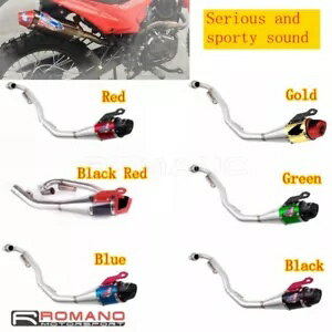 アルミオートバイの排気システム鋼管マフラーホンダ CRF230F 2008-20 Aluminum Motorcycle Exhaust System Steel Pipe Muffler For Honda CRF230F 2008-20