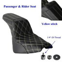 ハーレーソフテイルデラックス FLDE FLHC FLHCS FLSL FXBBS 2-Up ゲルパッドシート 52000300 For Harley Softail Deluxe FLDE FLHC FLHCS FLSL FXBBS 2-Up Gel Pad Seat 52000300
