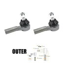 2X タイロッドエンドアウター日産エクストレイル XTRAIL (T30) 2001 02 03-2007 LE 2X TIE ROD END OUTER FOR NISSAN X-TRAIL XTRAIL (T30) 2001 02 03-2007 LE