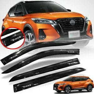 2021-2022 日産キックス P15 SV SR レインバイザーウィンドウガードカバー グロスブラック FOR 2021-20..