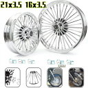 ファット スポーク ホイール スペーサー 21x3.5 16x3.5 ハーレー ツーリング ロードキング グライド バガー用 Fat Spoke Wheels ...