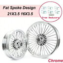 21x3.5 16x3.5 ファット スポーク ホイールセット ハーレー ヘリテージ ソフテイル デュース デラックス FLSTN 用 21x3.5 16x3....