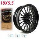 ファットスポーク 18x5.5 後輪 Harley Dyna Wide Glide Street Fat Bob Low Rider 用 Fat Spoke 1...