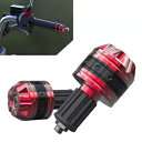 オートバイスクーターアルミハンドルバーグリップハンドルバーエンドキャッププラグスライダーレッド- Motorcycle Scooter Aluminum Han...