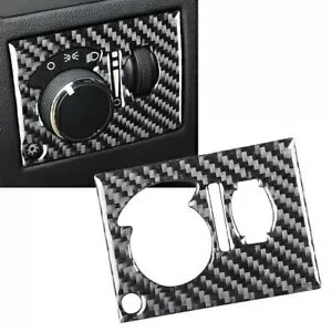 カーボン ヘッドライト パネル ベゼル ダッジ チャレンジャー 2008-2014用- Carbon Headlight Panel Bezel for Dodge Challenger 2008-2014-