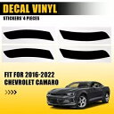 2016-22 シボレー カマロ コンプリート リフレクター ブラックアウト キット デカール ビニール 4X に適合 Fits For 2016-22 Chevrolet Camaro Complete Refelctor Blackout Kit Decal Vinyl 4X