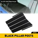 ダッジチャージャー 2011-2021 5D カーボンファイバーピラーポストドアウィンドウトリムに適合 Fit For Dodge Charger 2011-2...