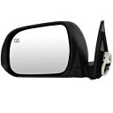 パワーヒーテッドミラー 左側運転席側 2008-2014 トヨタ ハイランダー ブラック US に適合 Power Heated Mirror Left Driver Side Fits 2008-2014 Toyota Highlander Black US