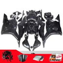 鍛造カーボンファイバー塗装フェアリングキット ホンダ CBR600RR 2009-2012 ブラック + ボルト Forged Carbon Fiber Pai...