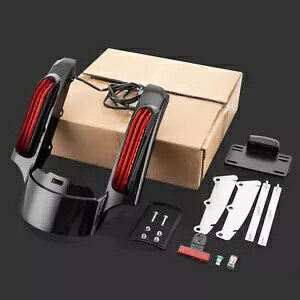 ハーレーツーリングロードキンググライド14-UP用リアフェンダーエクステンションフェイシアLEDライト R..