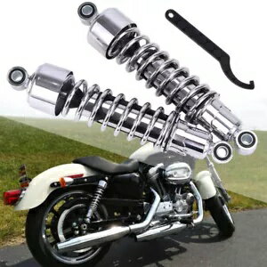 リアショックアブソーバー 11.75インチを下げる ハーレーツーリングエレクトラグライドロードキング用 Rear Shocks Absorber Lowering 11.75