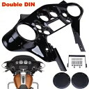 インナーフェアリング 6.5インチ スピーカーポッド ダブルディン ハーレー エレクトラ トライグライド 1998-13用 Inner Fairing 6.5