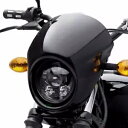 光沢のあるブラックのヘッドライトフェアリングマスクハーレースポーツスターダイナFX XL883レーサーFXD用 Glossy Black Headlight Fairing Mask For Harley Sportster Dyna FX XL883 Racer FXD