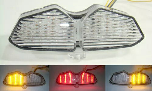 ライト LED + インジケーター一体型 Yamaha R6 2003 2004 2005 ホワイト Light LED + Indicators Integrated Yamaha R6 2003 2004 2005 White