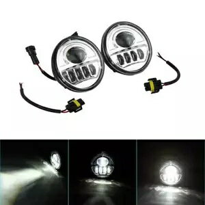 4.5インチ LED スポットフォグパッシングライトランプ ハーレーツーリングインディアンチーフテンに適合 4.5