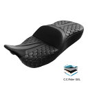 ブラックゲル 運転席 助手席ピリオン ハーレーツーリングロードグライド 09-23用 Black Gel Driver Passenger Seat Pillion Fit For Harley Touring Road Glide 09-23
