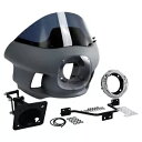 7インチ ヘッドライト アッパーフェアリング カウルマウントキット ハーレー ソフテイル ローライダー 18-23用 7" Headlight Upper Fairing Cowl Mount Kit Fit For Harley Softail Low Rider 18-23