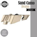 ハーレー 2014+ CVO テーパードストレッチ拡張サドルバッグに適合 SAND CAMO DENIM Fits Harley 2014+ CVO Taper...