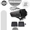 Advan 黒くなったカイエン チョップド ツアー パック バックレスト ブラック ヒンジ ハーレー 1997+用 Advan Blackened Cayenn...