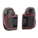 ミステリアス レッド サングロ & ブラック カイエン 2 トーン ローワー フェアリング ハーレー 2014+用 Mysterious Red Sunglo ...