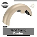 19 インチ リビール ラッパー ハガー フロント フェンダー 09 年以降のハーレーに適合 SAND CAMO DENIM 19