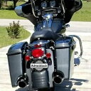 ブラックパールストレッチサドルバッグボトムス 93-13 ハーレーストリートロードグライド FLHR 用 Black Pearl Stretched Saddlebags Bottoms For 93-13 Harley Street Road Glide FLHR