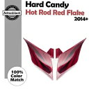 ハード キャンディ ホットロッド レッド ストレッチ 拡張サイド カバー 14 歳以上のハーレー ストリート ロードに適合 Hard Candy Hot Rod...