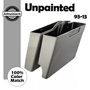 Advanblack 2-1 未塗装拡張ストレッチサドルバッグボトムスハーレー 93-13 用 Advanblack 2-1 Unpainted Extended Stretched Saddlebags Bottoms For Harley 93-13