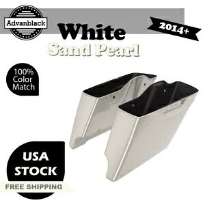 ホワイトサンドパール拡張サドルバッグボトムス 2014 年以降のハーレーストリート エレクトラ用 White Sand Pearl Extend Saddlebag Bottoms For 2014+ Harley Street Electra