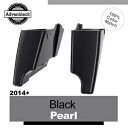 ブラックパールエクステンドストレッチサドルバッグボトムス 14-20 ハーレーロードストリートグライド用 Black Pearl Extend Stretch Saddlebag Bottoms For 14-20 Harley Road Street Glide