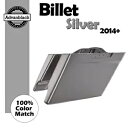 ビレットシルバー拡張サドルバッグボトムスハーレー FLHR FLHX FLTRX 2014+ Billet Silver Extended Saddlebag Bottoms For Harley FLHR FLHX FLTRX 2014+