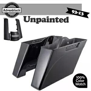 Advanblack 未塗装ストレッチサドルバッグボトムスカットアウトなし 1993-2013 ハーレー用 Advanblack Unpainted Stretched Saddlebags Bottoms No Cutout For 1993-2013 Harley