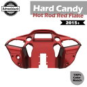 ハードキャンディホットロッドレッドフレークインナーフェアリングはハーレーツーリングロードグライドFLTRXに適合します Hard Candy Hot Rod R...