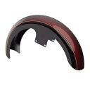 ツートーン 21 インチ フロントフェンダー ミステリアス レッド サングロ & ブラック カイエン ハーレー用 Two Tone 21'' Front Fen...