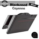 黒くなったカイエン ストレッチ サドルバッグ 拡張バッグ ピンストライプ 2014 年以降のハーレーに適合 Blackened Cayenne Stretche...