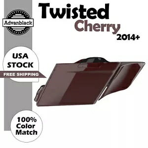 2-1 ツイストチェリー ストレッチ拡張サドルバッグサイドカバー ハーレー 2014+用 2-1 Twisted Cherry Stretched Extended Saddlebag Side Covers For Harley 2014+