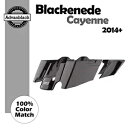 ブラック化されたカイエン CVO テーパード拡張サドルバッグ ピンストライプ 2014 年以降のハーレー用 Blackened Cayenne CVO Tape...