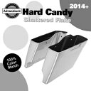 14 歳以上のハーレー Advanblack ハード キャンディ シャッタード フレーク ストレッチ サドルバッグに適合 Fits 14+ Harley Adv...