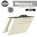 2-1 モロッコ ゴールド パール ストレッチ サドルバッグ ボトム ハーレーダビッド ツーリング 14-2018 2-1 Morocco Gold Pearl Stretched Saddlebag Bottom Harley David's Touring 14-2018