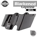 2-1 ブラック カイエン ストレッチ サドルバッグ 2014-2020 ハーレー ロード ストリート エレクトラ用 2-1 Blackened Cayenne...